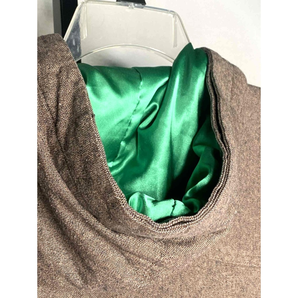Volcom womens‎ size Medium Brown Dreamstate Bomber Hooded Jacket pockets lined - Picture 9 of 12